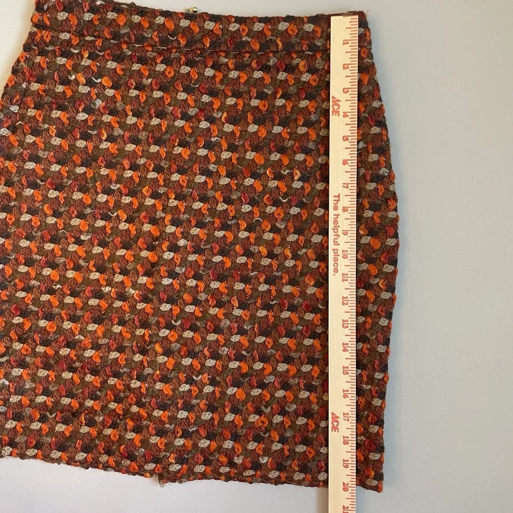Kate Spade New York Women's Pencil Skirt Wool‎ Tweed Size 4 High Waist Work